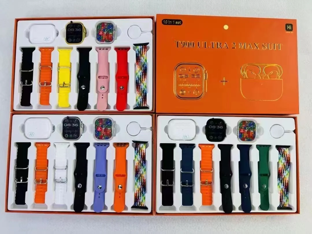 T900 Ulra2 7 in 1 Straps Smart Watch ( 10 in 1 set ) - Image 3