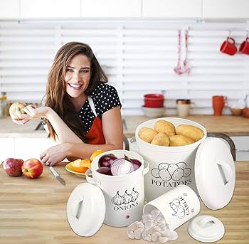 TDT-01 3pc Potato, onion, garlic 3in1 perforated storage bins - Image 4