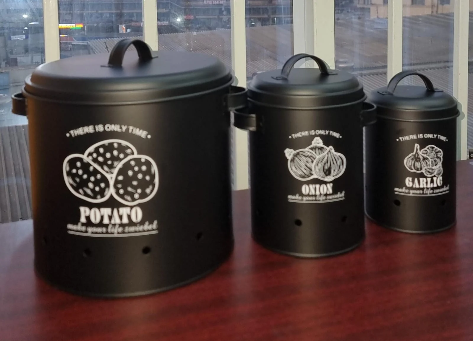 TDT-01 3pc Potato, onion, garlic 3in1 perforated storage bins - Image 8