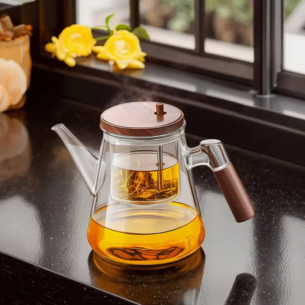 Tea Set,Tea Infuser For Loose Leaf Tea,Tea Sets For Adults,Kettle Teapot,Tea Steeper For Loose Tea,Tea Maker,Glass Tea Kettle,Tea Pitcher,Glass,Tea infuser Teapot - Image 3