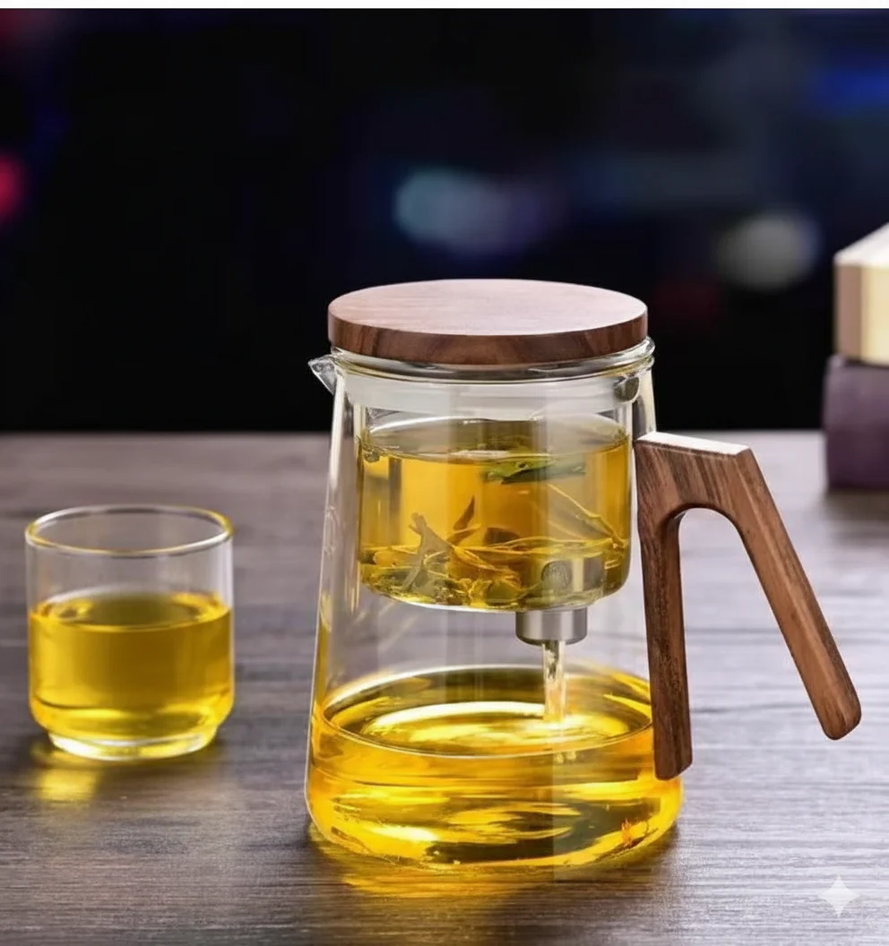 Tea Set,Tea Infuser For Loose Leaf Tea,Tea Sets For Adults,Kettle Teapot,Tea Steeper For Loose Tea,Tea Maker,Glass Tea Kettle,Tea Pitcher,Glass,Tea infuser Teapot - Image 4