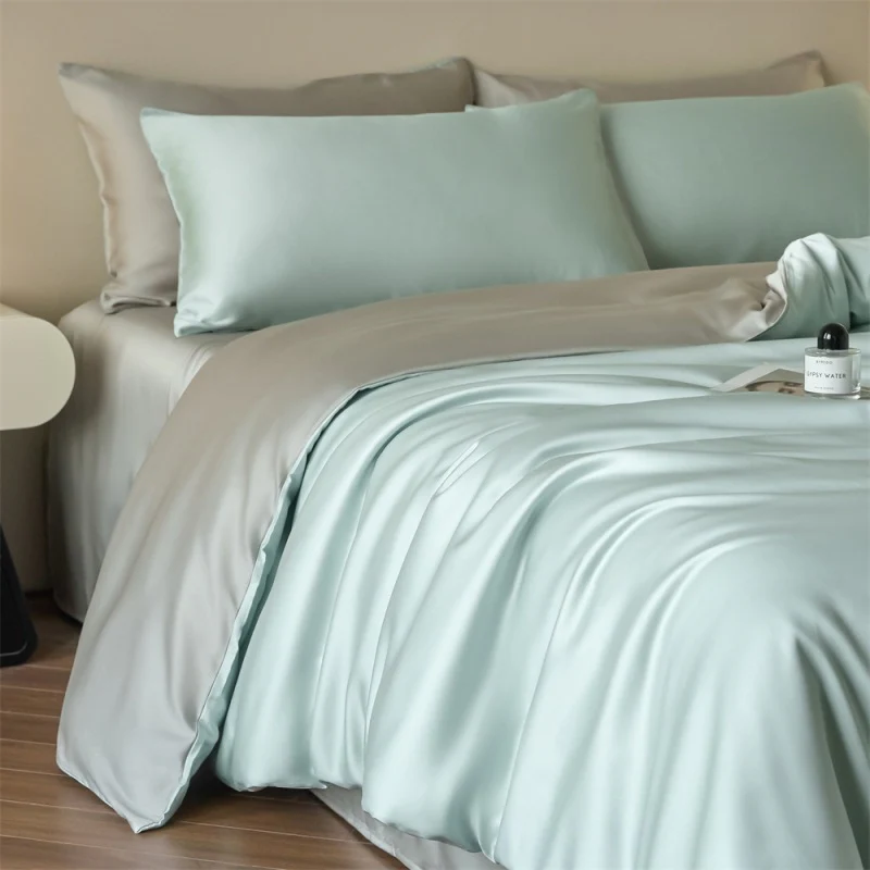 Tencel Silk Duvet & Quilt Cover King Size – Soft & Breathable - Image 4