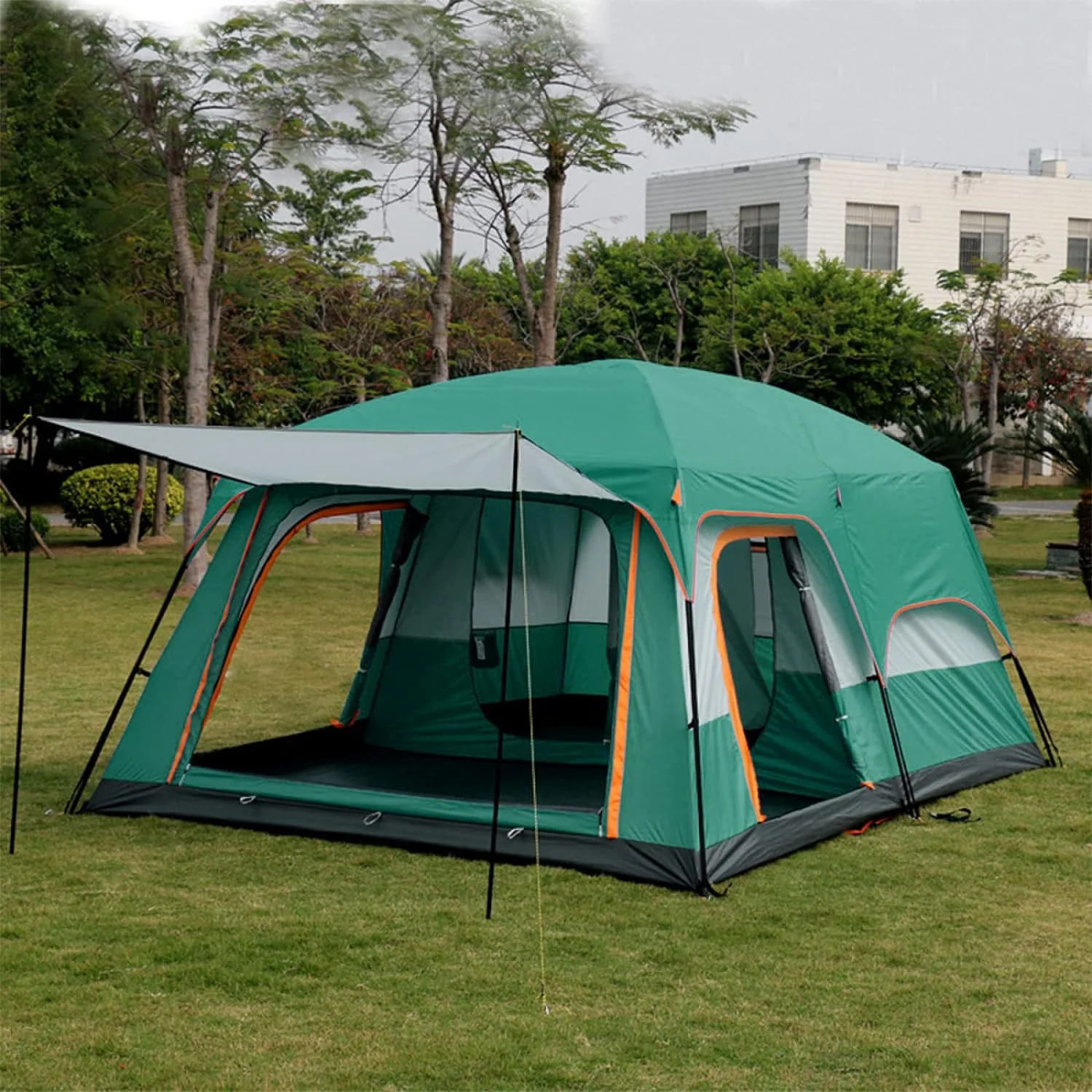 Tent for Camping 5 to 12 Persons Waterproof Camping Family Tent with 2 Rooms - Image 5