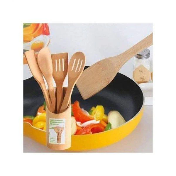 The wooden spoons are made of bamboo - Image 2