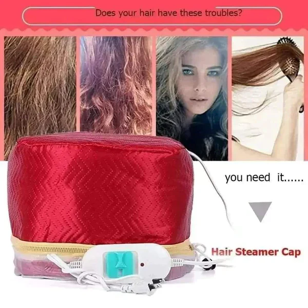 Thermal Steaming Cap – Heat Therapy Hair Treatment Cap for Natural Hair, Scalp Care & Moisture Lock Reusable, Adjustable & Salon-Quality - Image 4