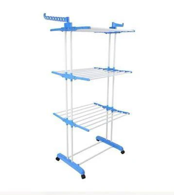 Three layer  laundry drying rack with hanger. - Image 4