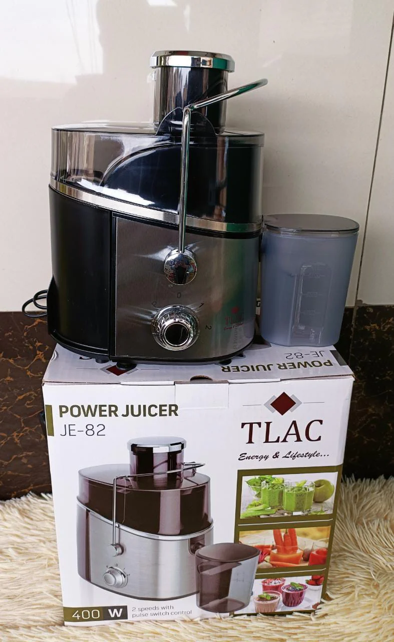 TLAC JE-82 - Stainless Steel 400W Power Juicer, 2 Speed With Juice Collection Jar - Image 3