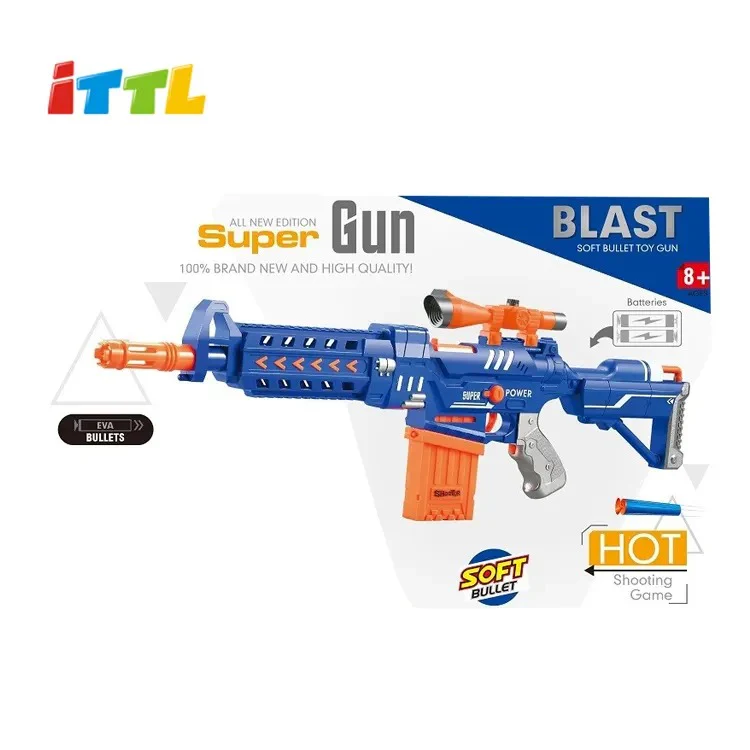 Toy Gun Automatic Foam Blaster Shooter Automatic Foam Blaster With Soft Bullets - Image 2