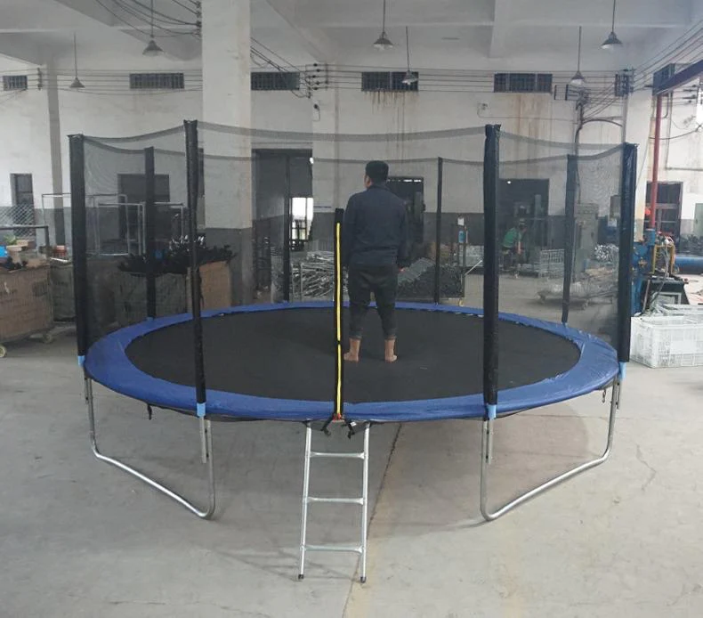 Trampoline Kids Bouncing Castle with Safety Enclosure with Netting and Ladder Edge Cover Jumping Mat - Image 4