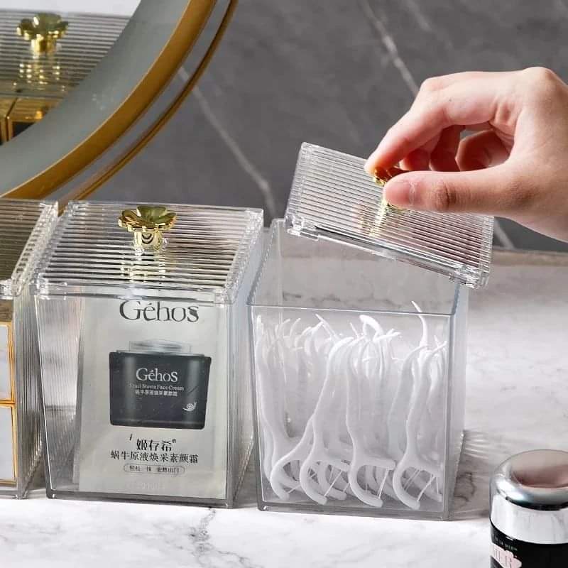 Transparent Acrylic Multifunction Makeup Cotton Pad - Image 2