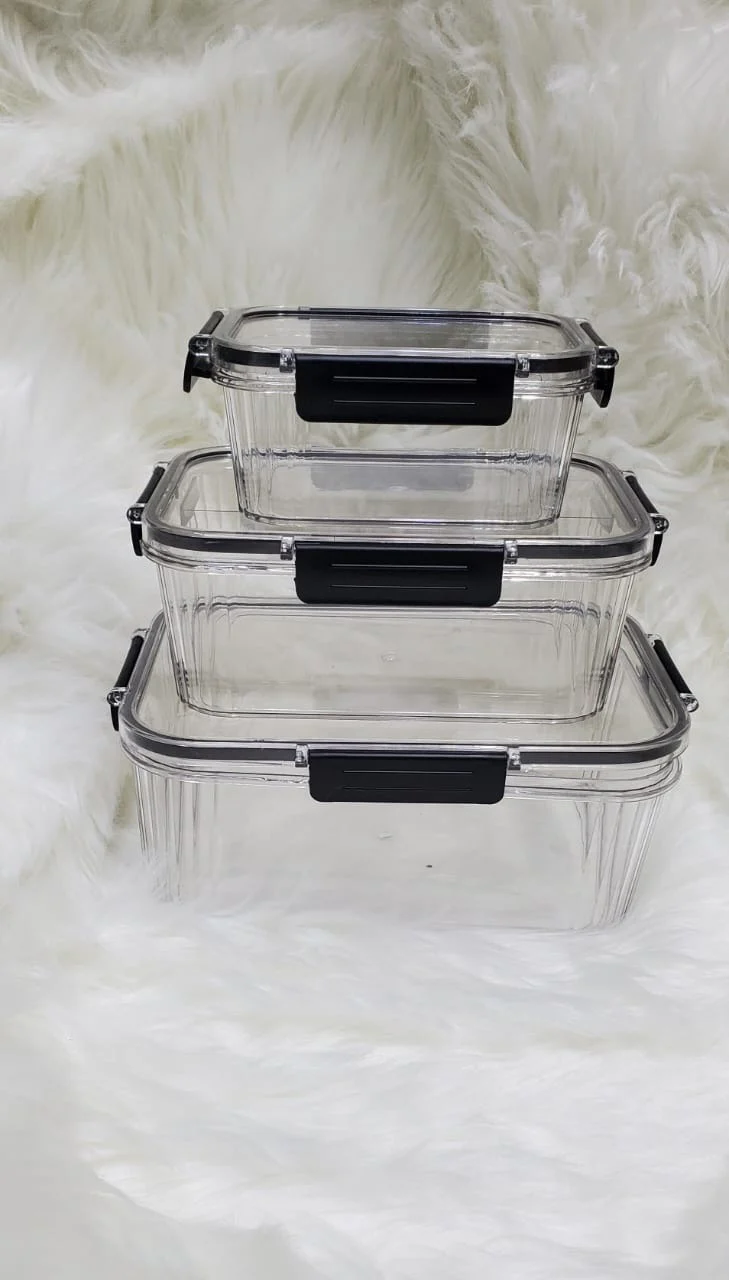 Multigrain Airtight Pantry Boxes Clear Food Storage Containers for Kitchen - Image 5