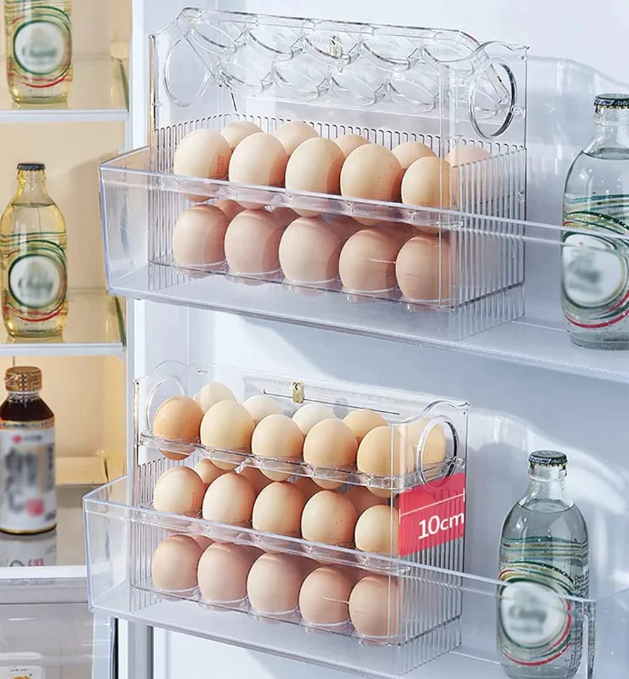 Transparent  Flip Egg Box Organizer - Image 2