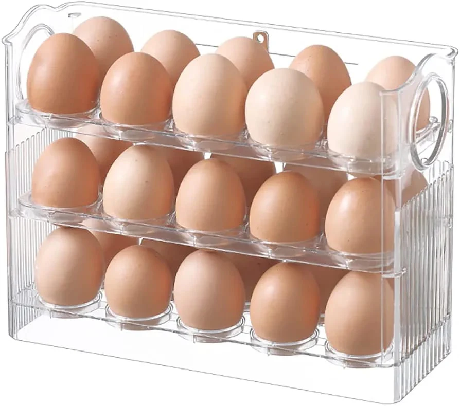 Transparent  Flip Egg Box Organizer - Image 3