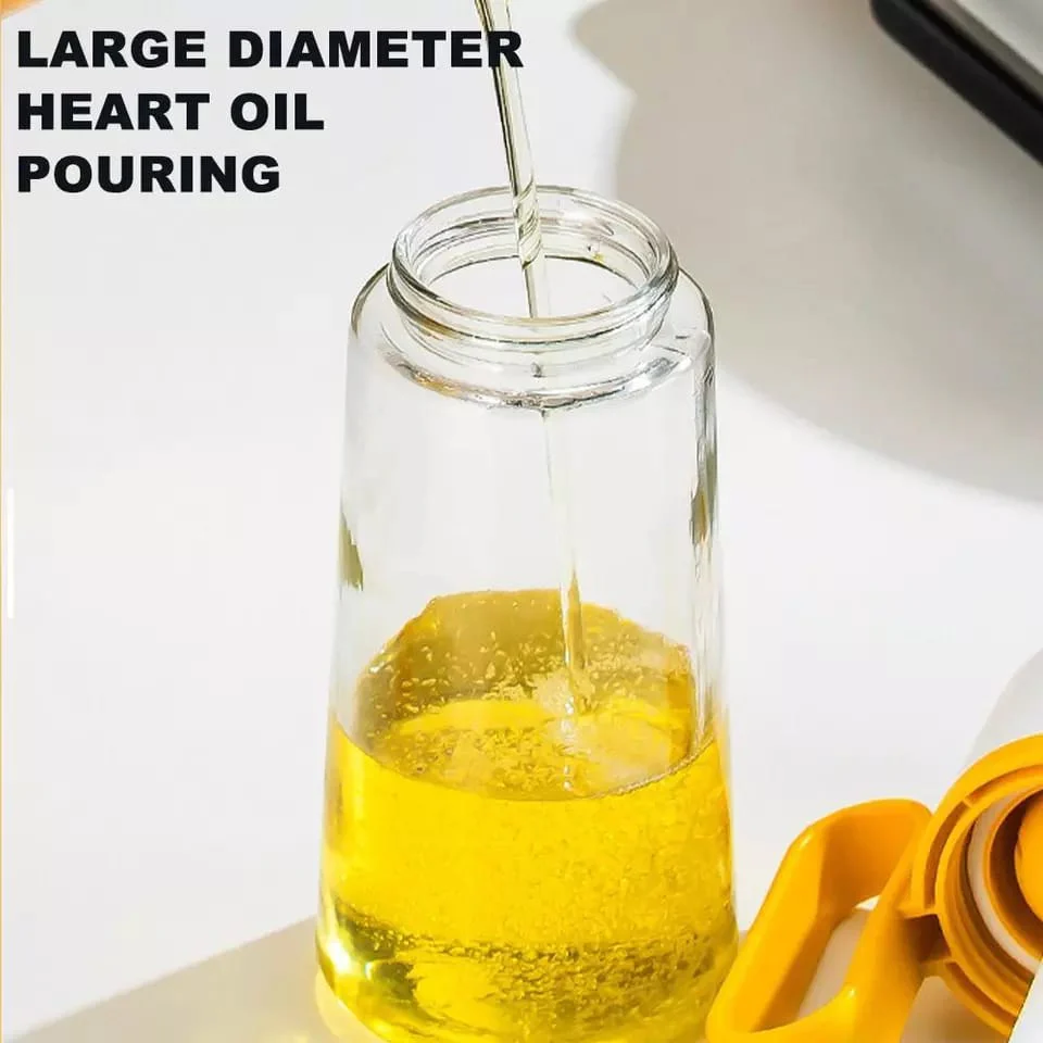 Transparent Glass Multifunctional Oil Dispenser with BBQ Brush Oil Dropper Bottle with Silicone Brush  Kitchen Tool - Image 6