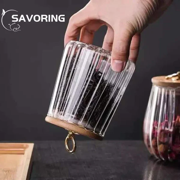 Transparent glass storage jars - Image 3