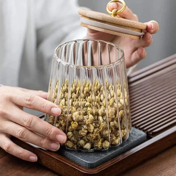 Transparent glass storage jars - Image 5