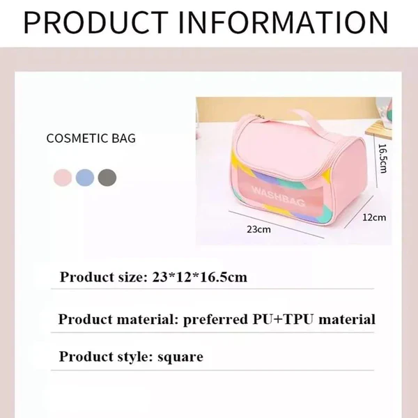 Transparent washbag/cosmetic bag - Image 7