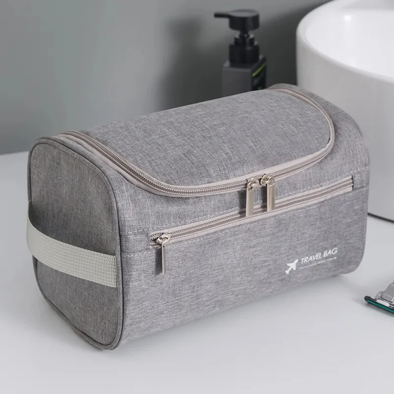 Travel Toiletry Bag for Hanging Men and Women Cosmetic Bag with Mesh and Zip Compartment Large Wash Bag Waterproof Men Women for Suitcase Hand Luggage - Image 2