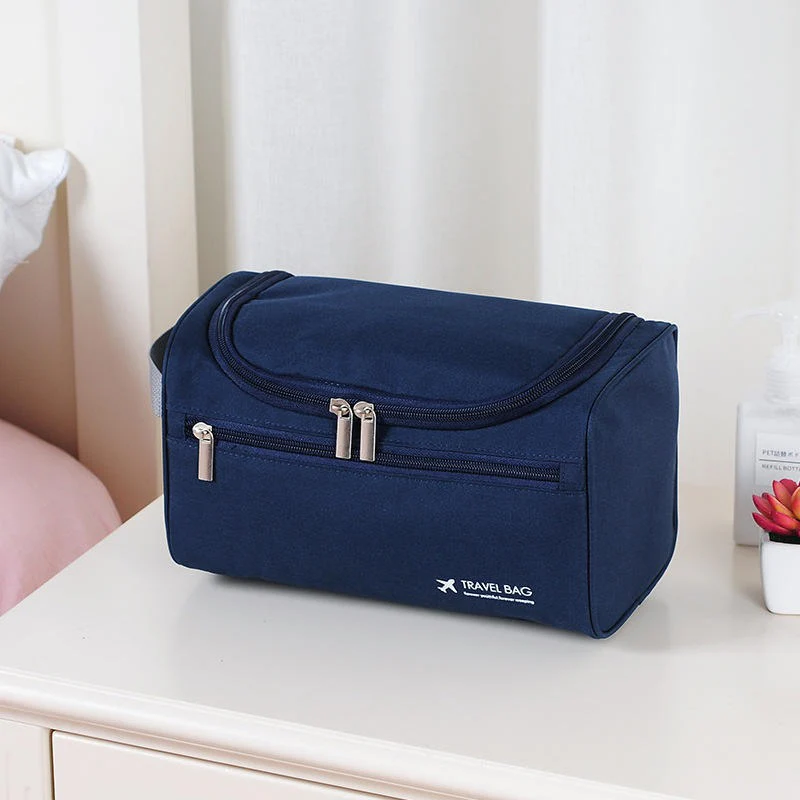 Travel Toiletry Bag for Hanging Men and Women Cosmetic Bag with Mesh and Zip Compartment Large Wash Bag Waterproof Men Women for Suitcase Hand Luggage - Image 5