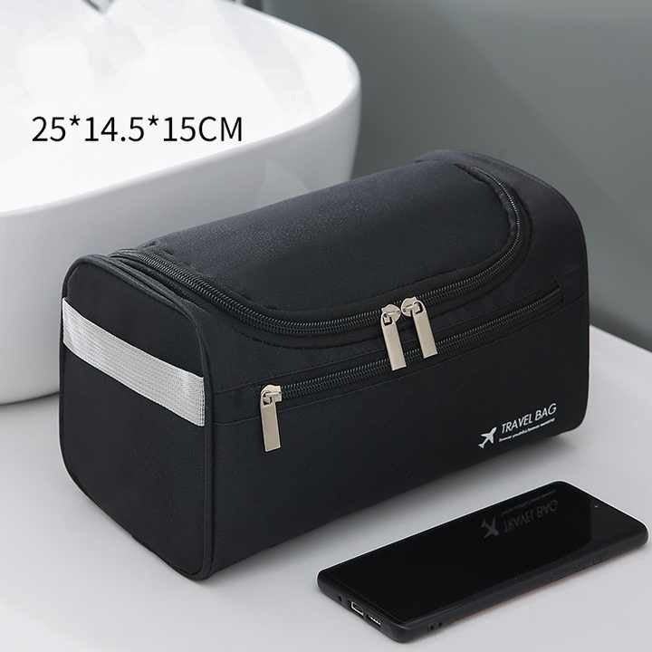 Travel Toiletry Bag for Hanging Men and Women Cosmetic Bag with Mesh and Zip Compartment Large Wash Bag Waterproof Men Women for Suitcase Hand Luggage - Image 9