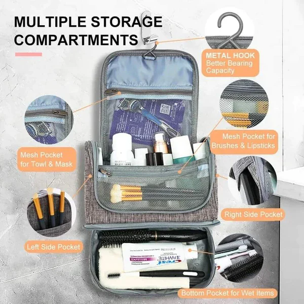 Travel Waterproof Makeup & Toiletries Bag | Portable Cosmetic Organizer Kenya - Image 10
