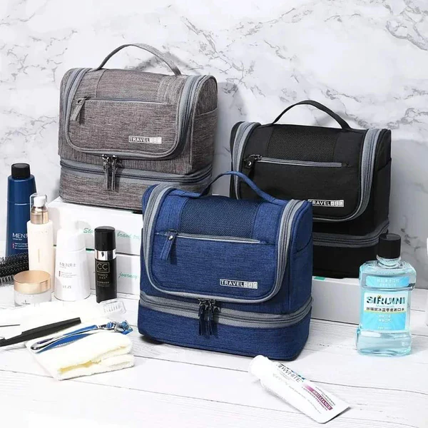 Travel Waterproof Makeup & Toiletries Bag | Portable Cosmetic Organizer Kenya - Image 3