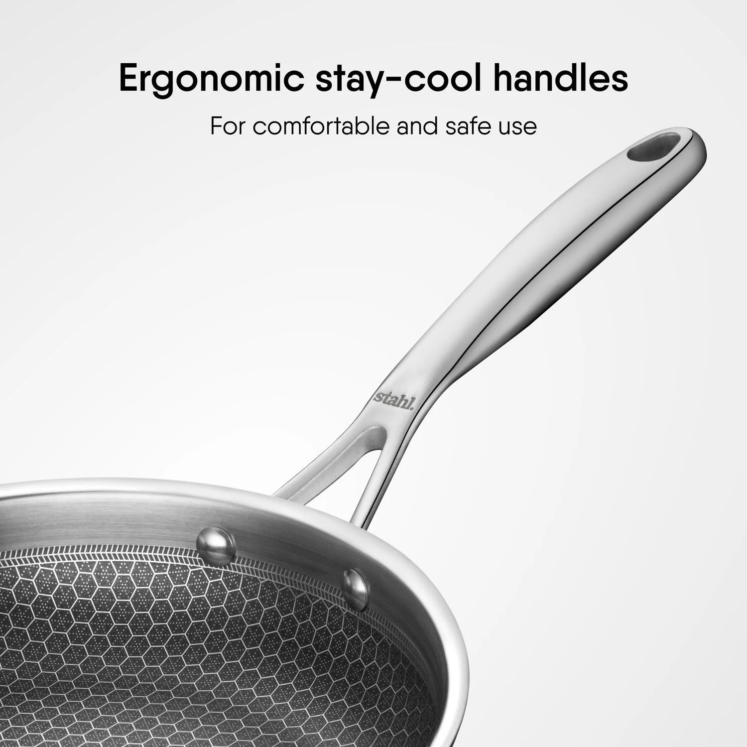 Triply Stainless Steel Frypan | Artisan Hybrid Series | Induction Ready - Image 3