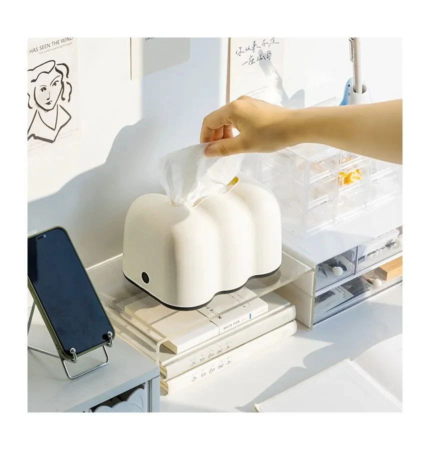 Unique Clouds Tissue Storage Box Novelty Clouds Pattern Tissue Box Paper Case For Modern Room Accessory - Image 5