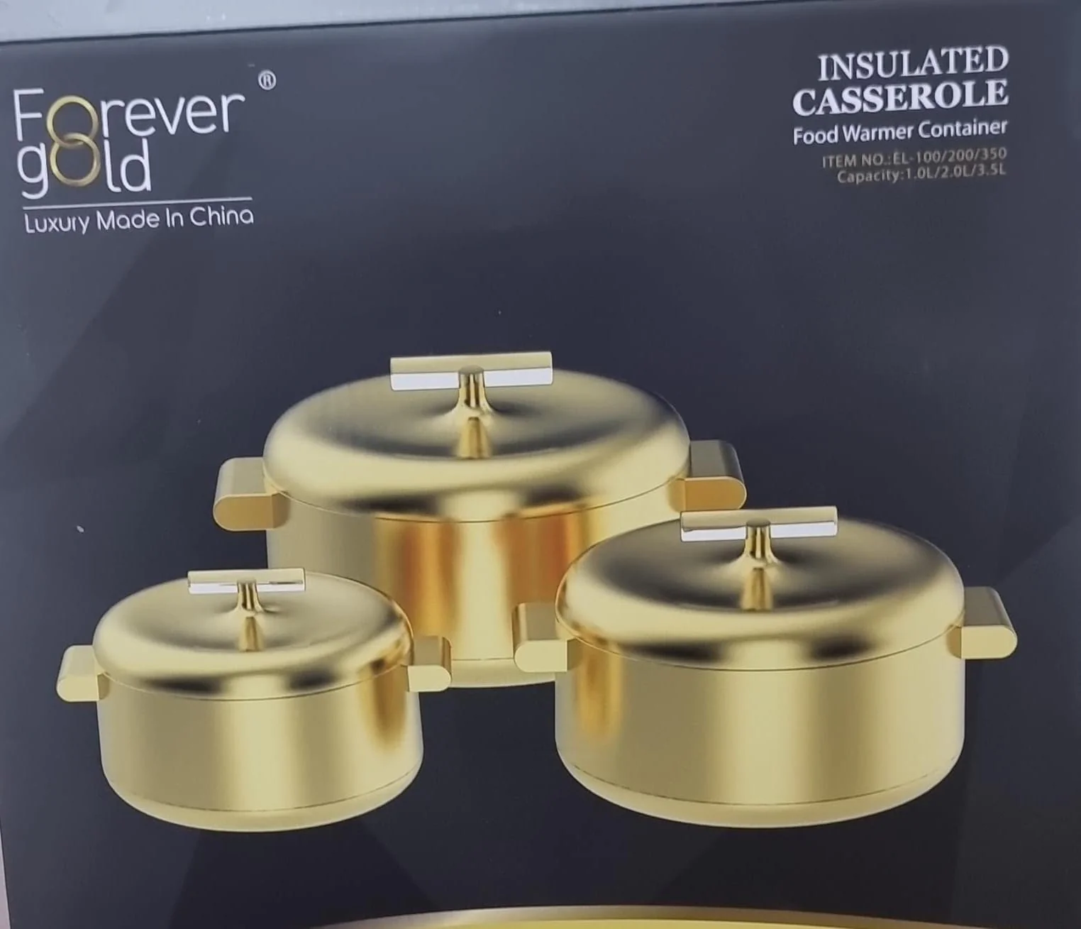 Unique Very High quality forever gold insulated hotpots - Image 9