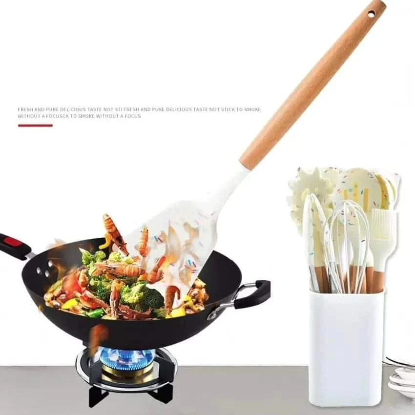 Unique white marble silicone spoon set - Image 6