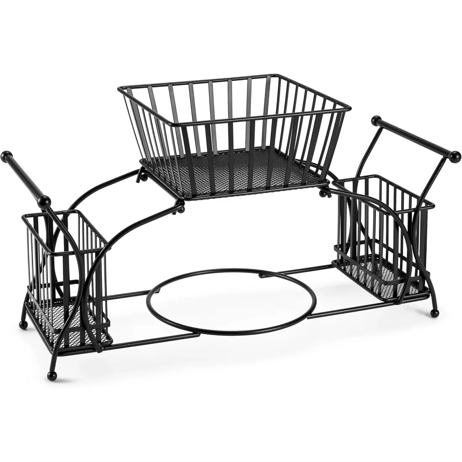 Unique Wrought Iron Dish Rack & Napkin Holder – Kitchen & Dining Organizer - Image 5