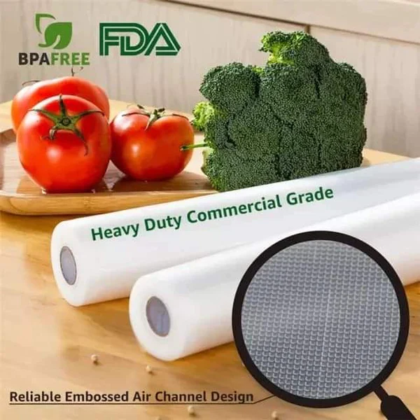 Vacuum Sealer Rolls Food Storage Bags for Vacuum Sealing Machines - Image 2