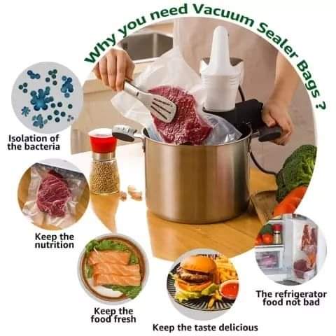 Vacuum Sealer Rolls Food Storage Bags for Vacuum Sealing Machines - Image 5