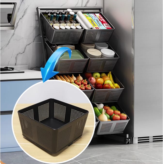Vegetable Fruits Cart Storage Rack - Image 3