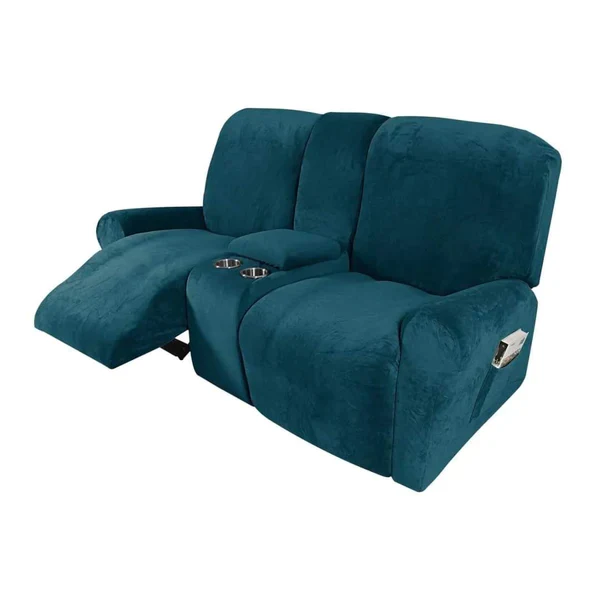 Velvet Recliner Sofa Covers 7 Seater - Image 8