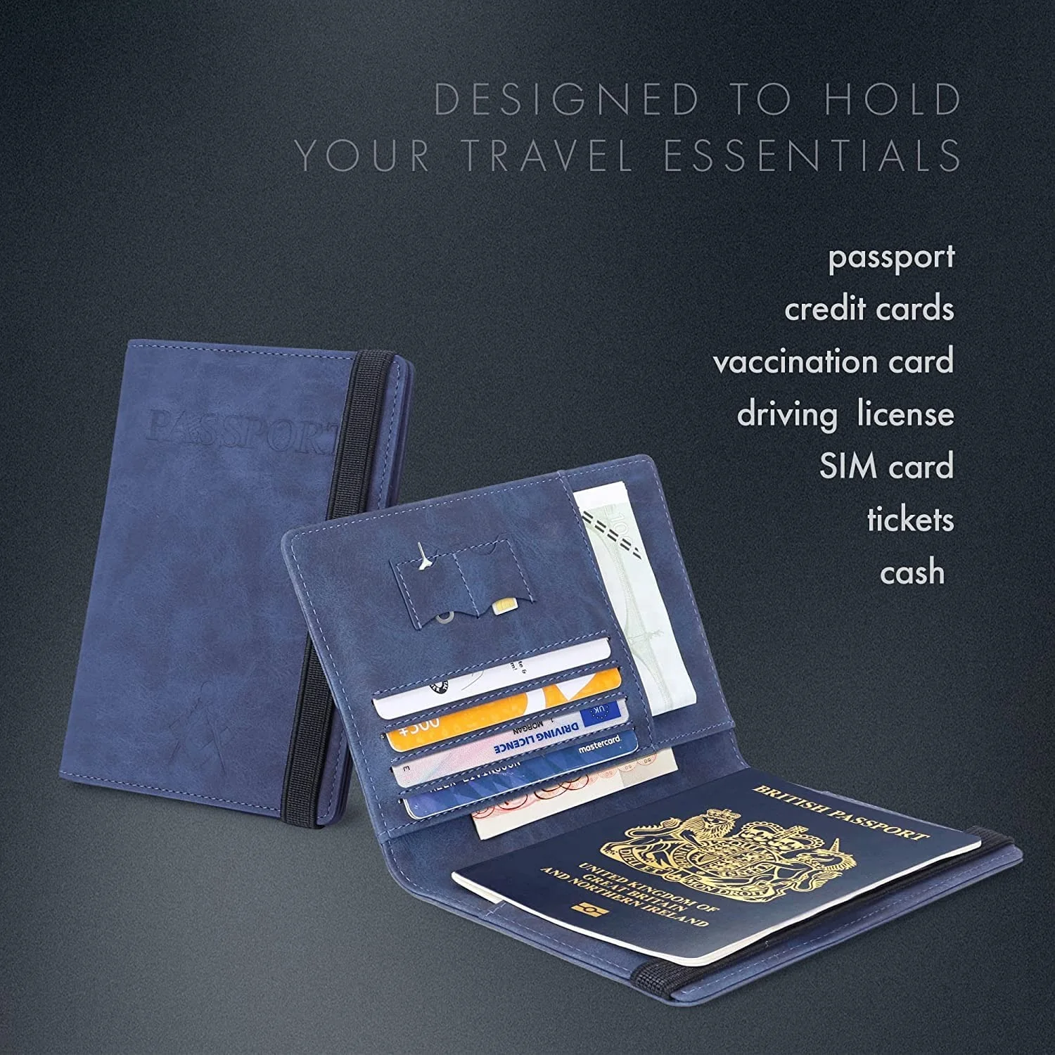 Vintage Business Passport Covers Holder Organizer - Image 11