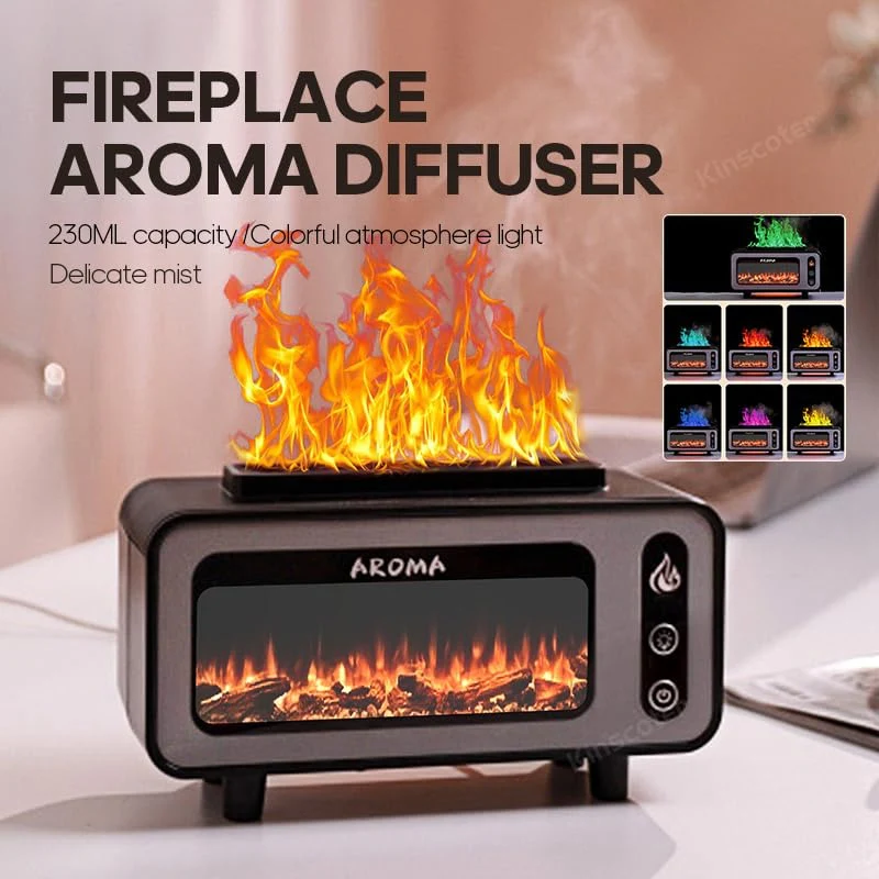Vintage Fireplace Aroma Diffuser Humidifier Essential Oil Aromatherapy - Image 6