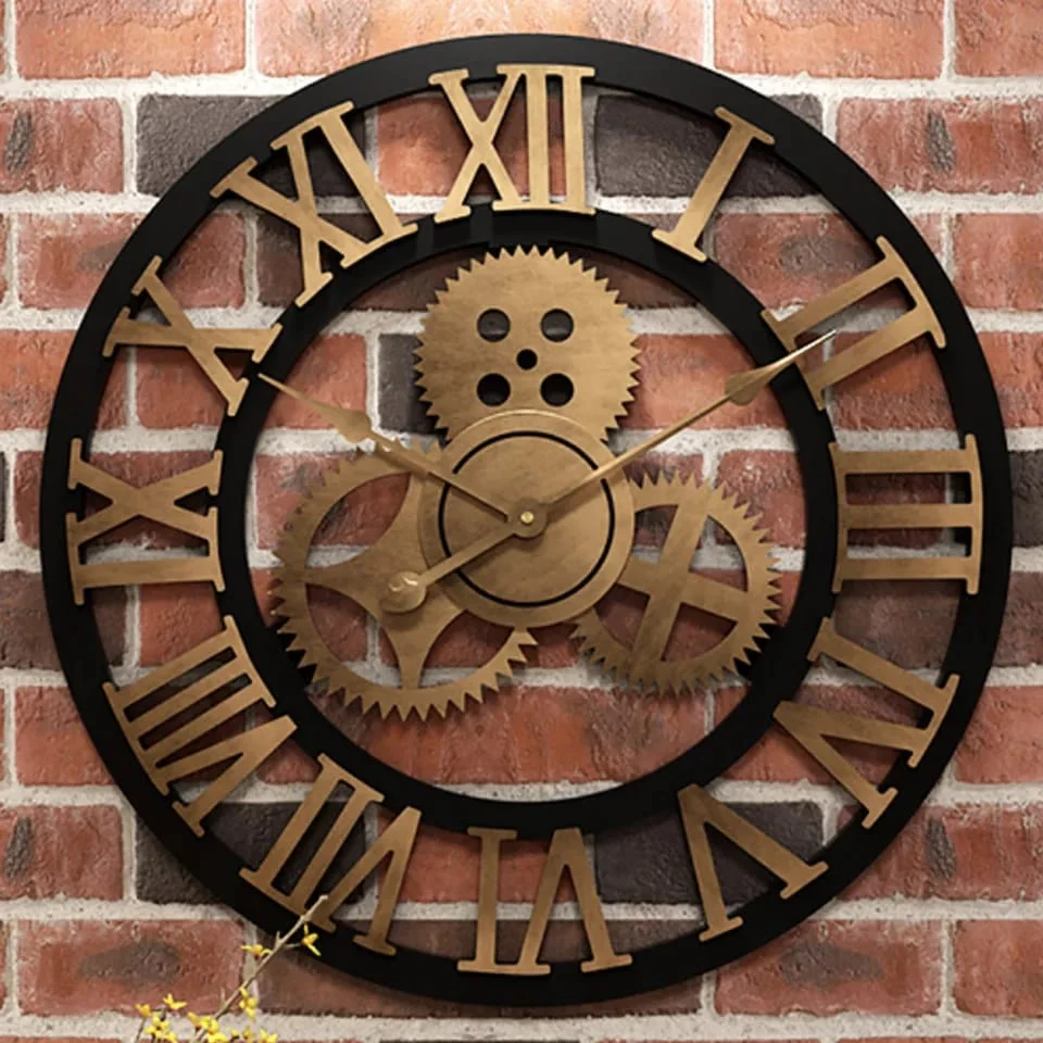 Vintage Gear Pocket wall clock - Image 3