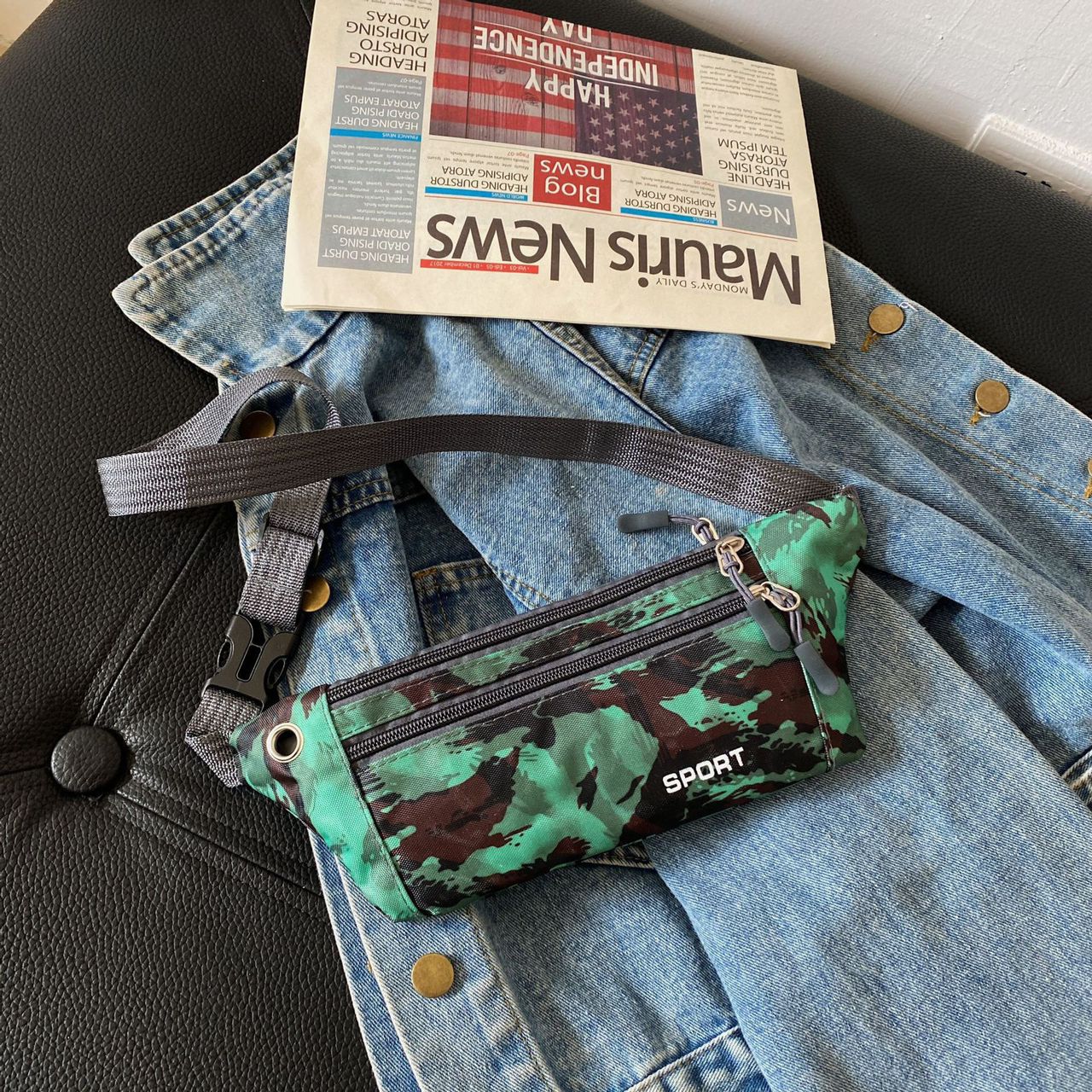Waist Bag Outdoor Sports Pocket Camouflage Fanny Pack Fan Fashion Waterproof Chest Bag Coin Purse - Image 9