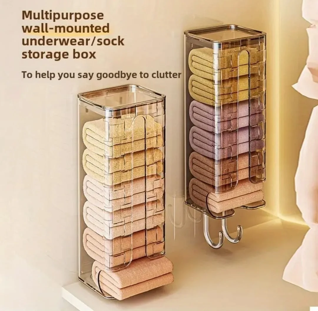 Wall-Mounted Socks & Underwear Storage Box - Image 5