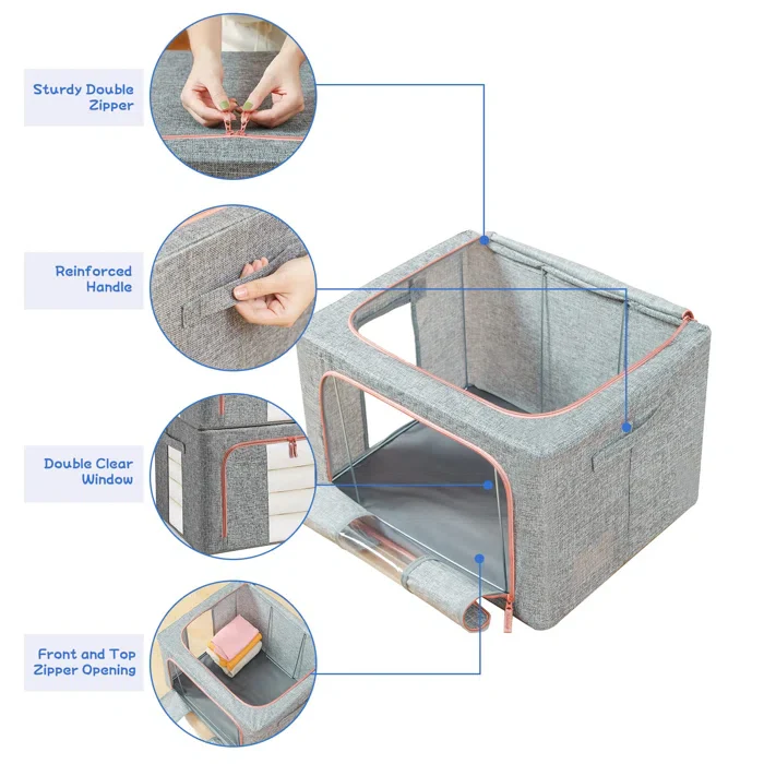 Wardrobe Closet Clothes Storage Organizer Boxes - Image 11