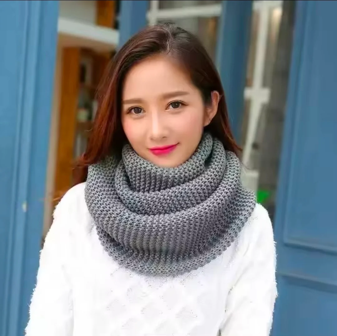 Warm Knitted Woolen Scarf - Image 3