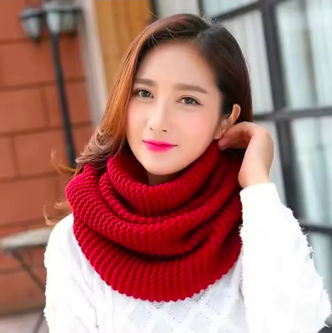 Warm Knitted Woolen Scarf - Image 5