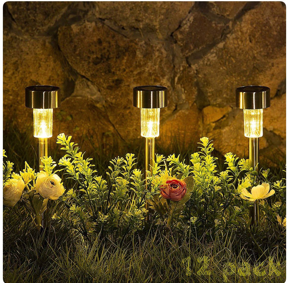 Waterproof Outdoor Solar Garden Pathway Lights - Image 2