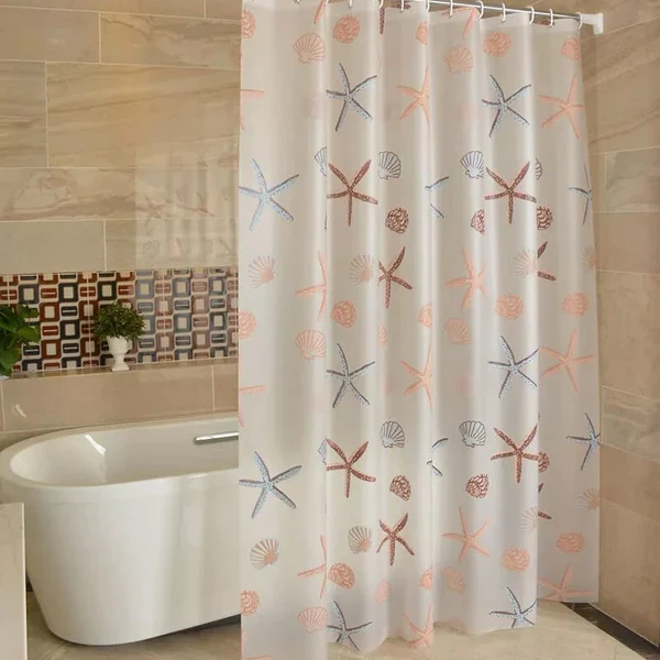 Waterproof Shower Curtain with hooks - Image 3