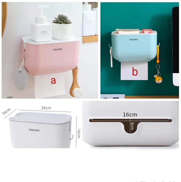 Waterproof tissue dispenser with side hooks - Image 2
