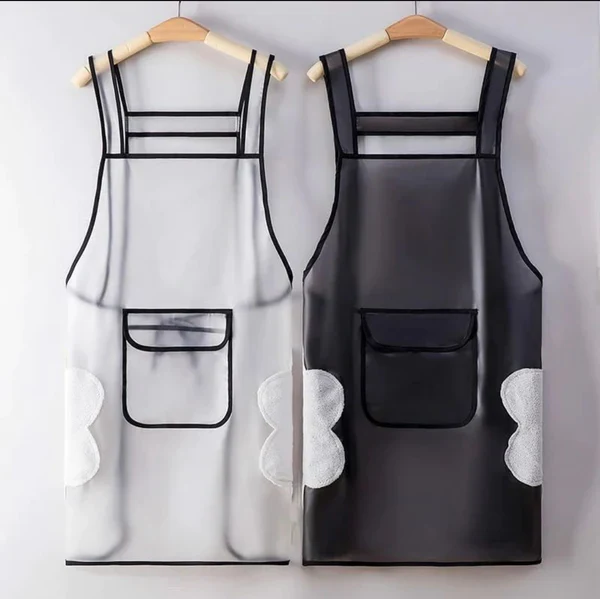 Waterproof Transparent Kitchen Aprons - Image 2