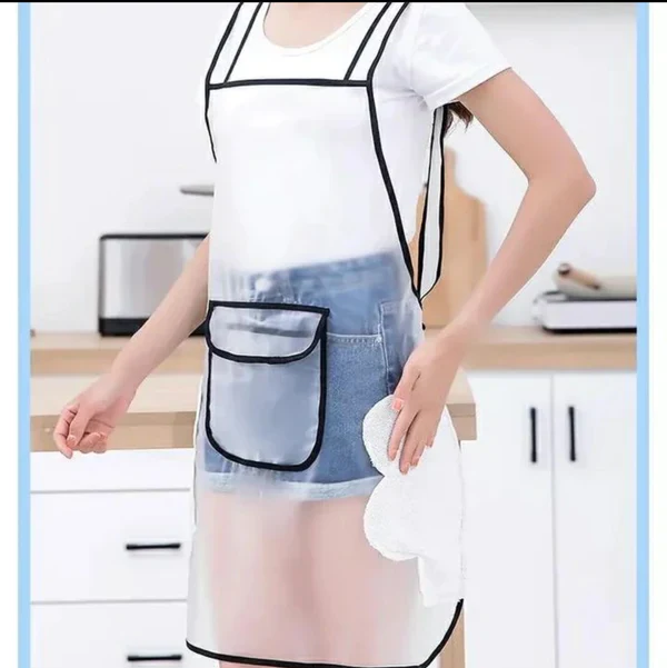 Waterproof Transparent Kitchen Aprons - Image 3
