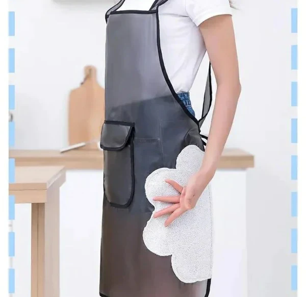 Waterproof Transparent Kitchen Aprons - Image 4