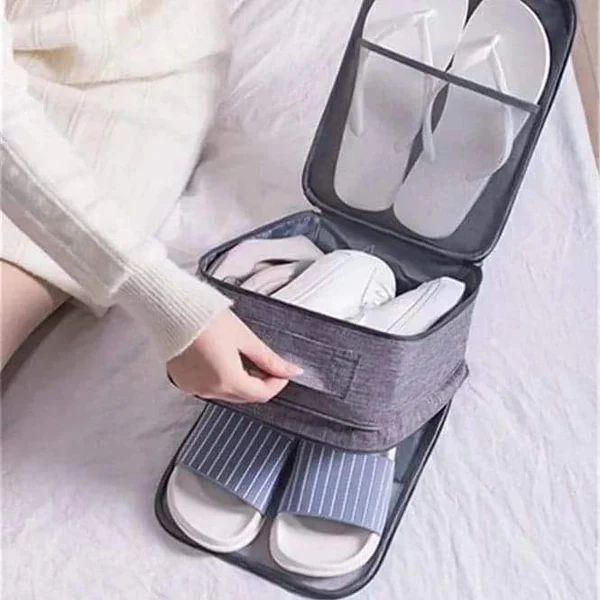 Waterproof Travel Shoe Bag Organizer | Luggage & Gym Shoe Storage Case - Image 3